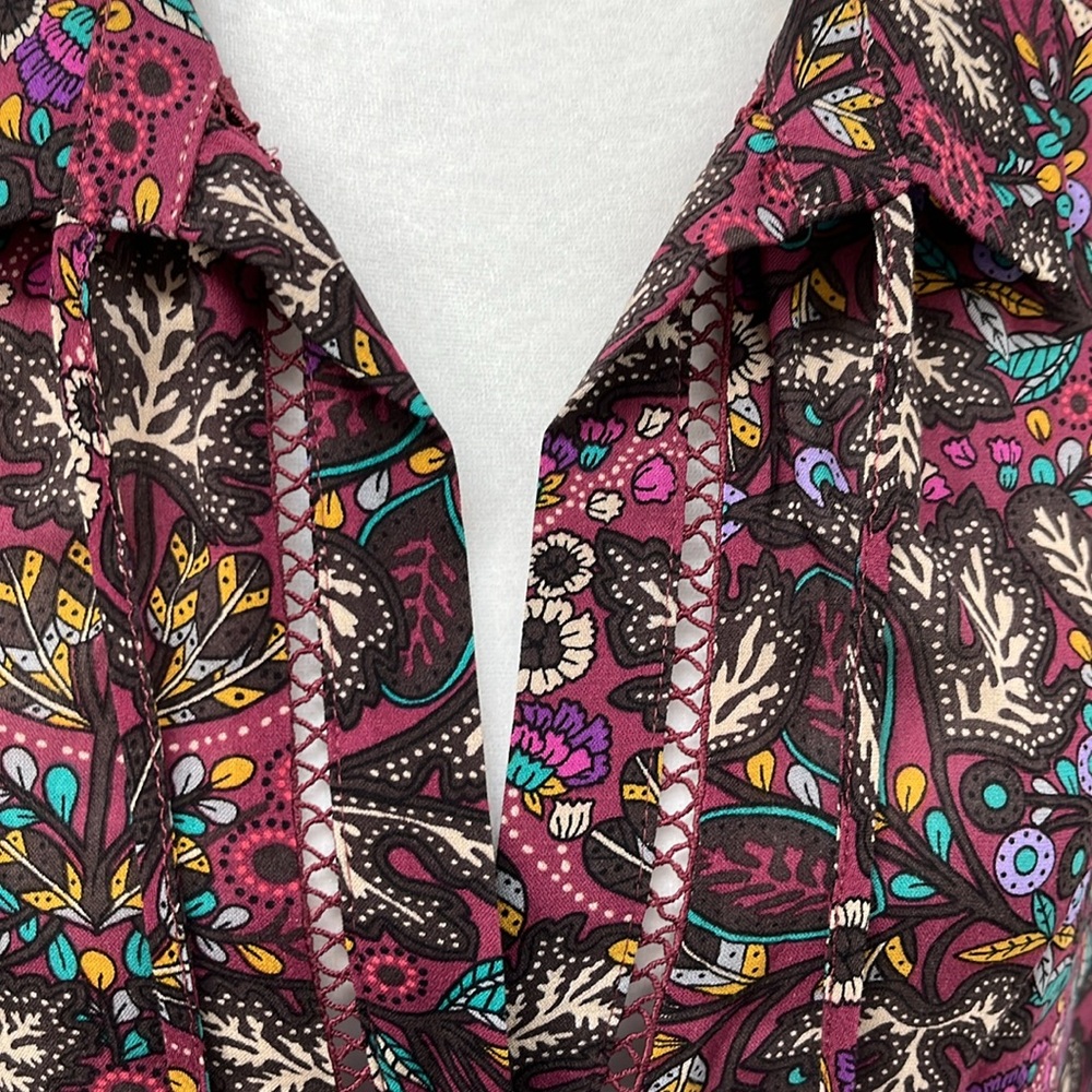 Anthropologie Multicolor Floral Blouse Maeve